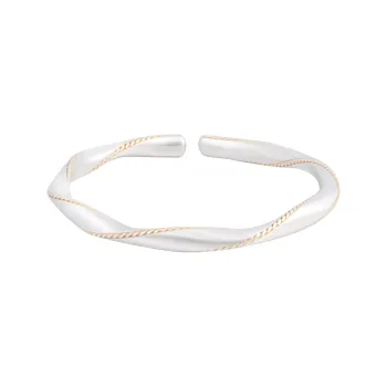 OWNREWARDS 999 Fine Silver Bangles Women's