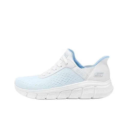 Skechers Slip Ins Anti Slip Wear Resistant Low Top Casual Shoes Women's Blue White