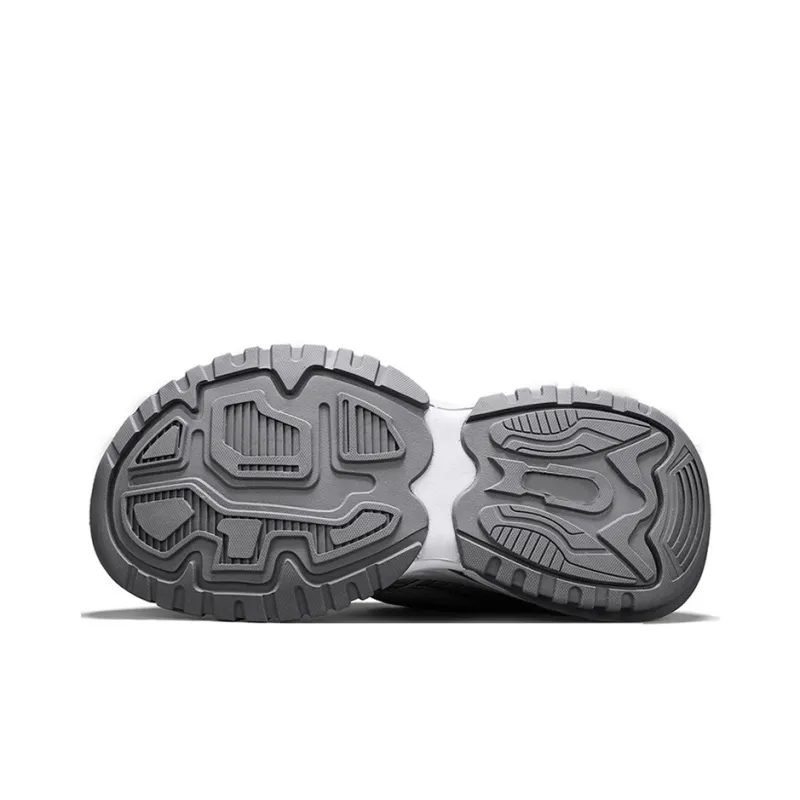 NFL Baltimore Ravens Height Increasing Wear-Resistant Breathable Slip-Resistant Low-Top Chunky Sneakers Unisex Gray-5