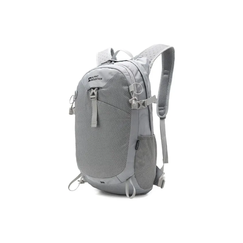 ALPINT MOUNTAIN Polyester Backpack Unisex Black/Silver Gray-7