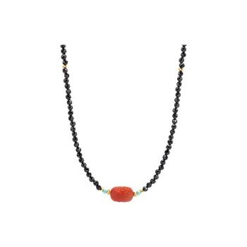 Listen To The Flowers Bloom Colored Glaze Necklaces Women's