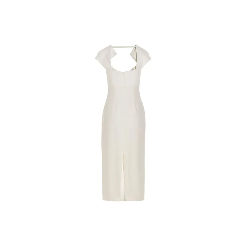 ROLAND MOURET Short-Sleeved Dresses Women's White-1