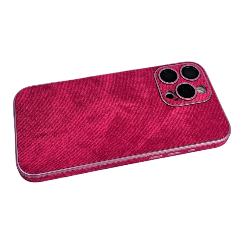 Wei Xin Matte Material Denim Textured Four Colors Phone Cases Compatible With IPhone 16/15 Pro Max/Apple 13/14 Pro/Max-15