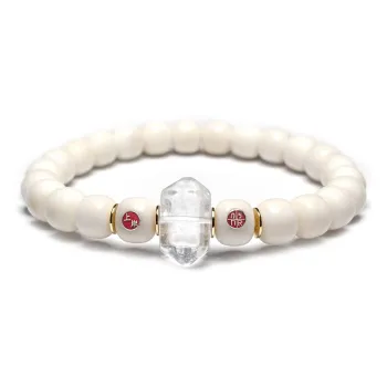 MOUNTAINS AND MANS White Jade Bodhi Bracelets Unisex