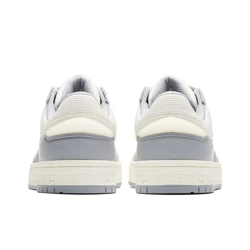 Anta Anti Slip Wear Resistant Skateboard Shoes Men's White Gray-3