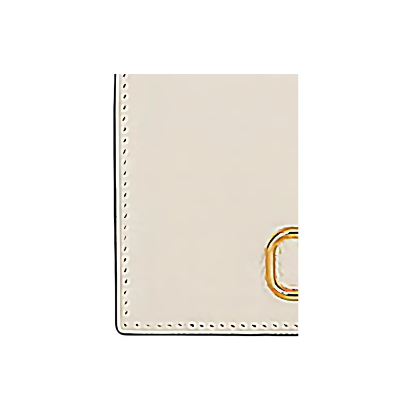 Valentino Vlogo Cow Leather Wallet Card Holder Women's White-4