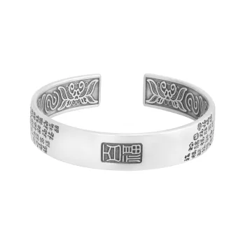 OWNREWARDS 999 Fine Silver Bangles Unisex