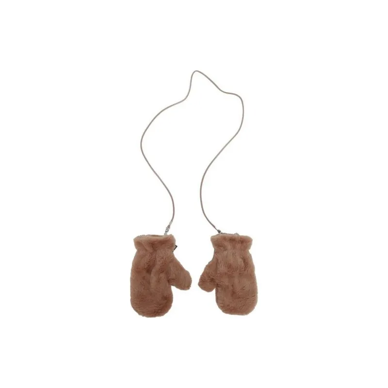 MC2 SAINT BARTHELEMY Polyester Knit Gloves Kids' Brown-1