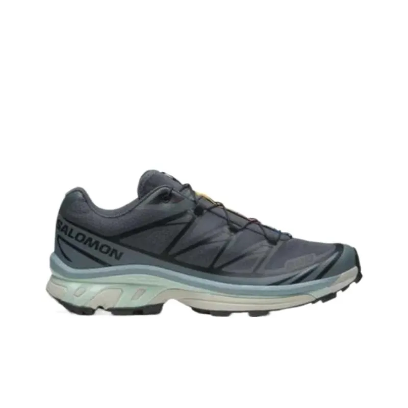 SALOMON XT-6 Slip-Resistant Low-Top Running Shoes Unisex Turbulent Ranger Light Blue-1