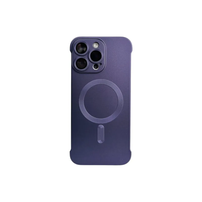 Wei Xin Acrylic Material Magnetic Bezel less Phone Cases Compatible With IPhone 16/15 Pro Max/Apple 13/14 Pro/Max-6