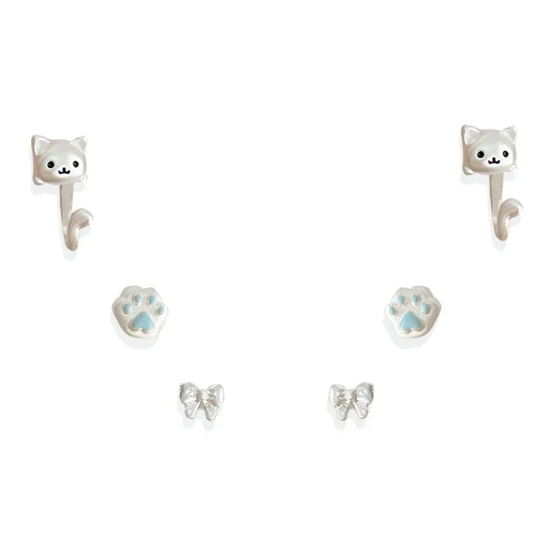 D.K.X S925 Sterling Silver Stud Earrings Unisex-0