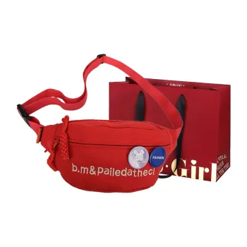 GOX Oxford Sling Bag Regular Unisex White & Red/White & Pink/White & Green/White & Blue/White/Black/Red