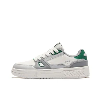 Erke Thousand Points Wear Resistant Slip Resistant Low Top Skateboard Shoes Men's Microcrystal White Mist Gray
