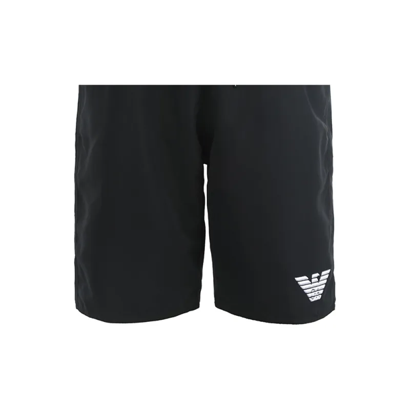 EMPORIO ARMANI Logo print Drawstring Swim Shorts-4