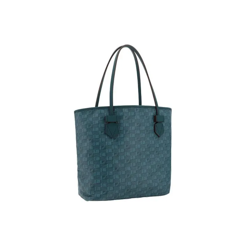 MOREAU Leather Tote Bag Shopping Bag Handbag Shoulder Bag Women's Blue-1