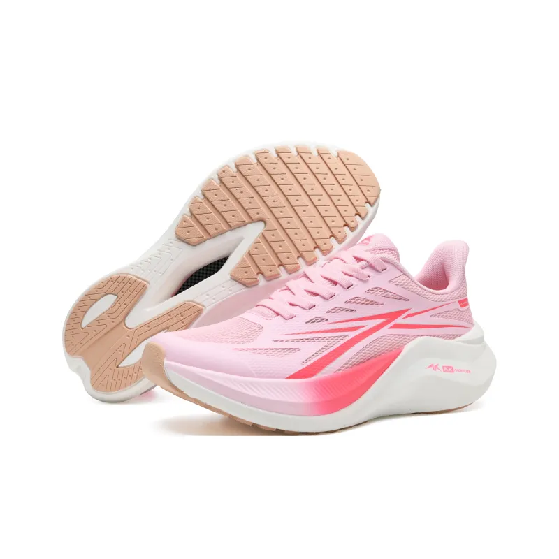 A.KNACKFUSS Breathable Slip Resistant Low Top Running Shoes Unisex Peach Pink-4