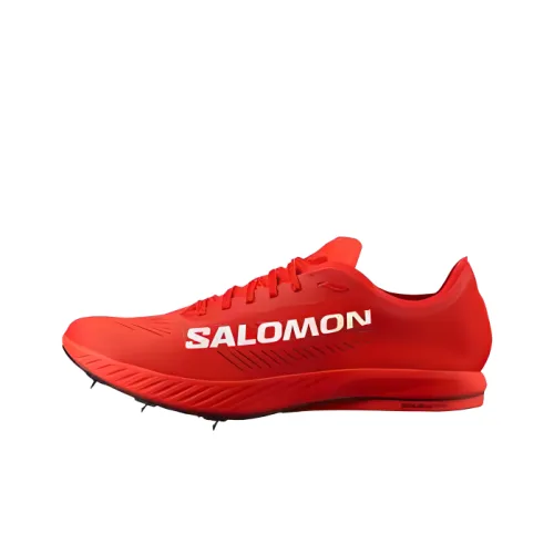 SALOMON Wear-Resistant Low-Top Running Shoes Unisex Fire Red