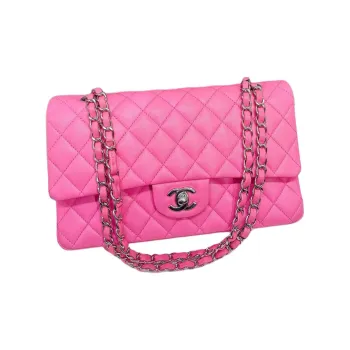 CHANEL Classic Flap CF21K Winter Lambskin Flap Bag Shoulder Bag Crossbody Bag Handbag Medium Size Women's Vibrant Pink