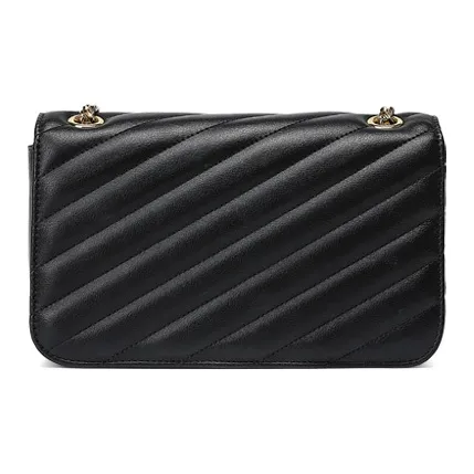 COOGI Synthetic Leather Combo Crossbody Bag Makeup Bag Shoulder Bag Women's Black/White/Light Khaki-4