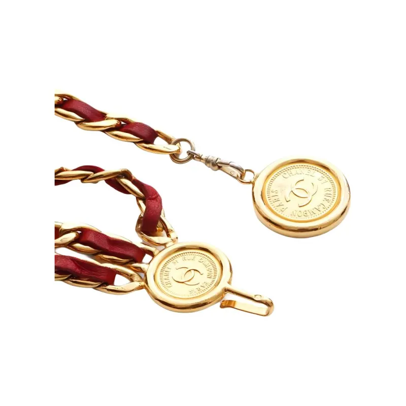 CHANEL 1980-1990s Cc Chain Belt-1