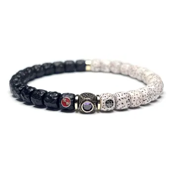 MOUNTAINS AND MANS Coconut Shell Beads New Chinese Style Good Luck Beaded Bracelet Unisex