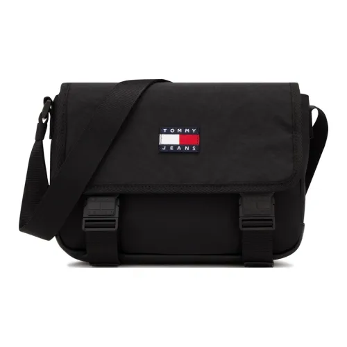 Tommy Hilfiger Polyamide Crossbody Bag Medium Size Men's Black