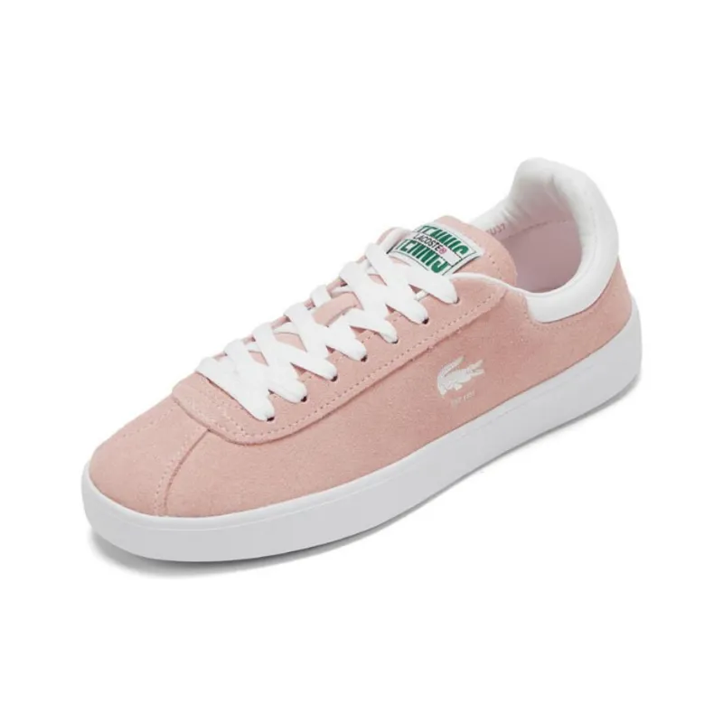 LACOSTE Low Top Skateboard Shoes Women's Pink White-1