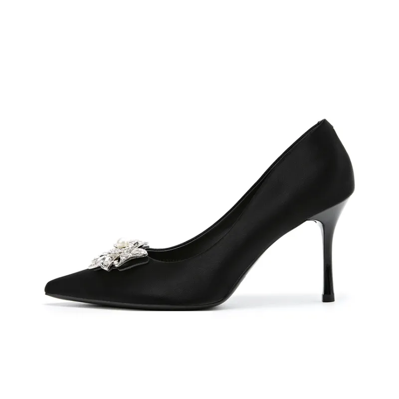 KEKAFU High Heels Women's Champagne/Black-8