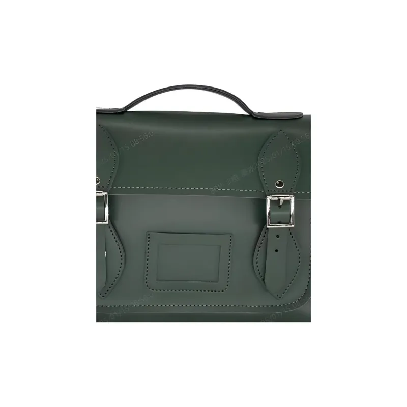 Zatchels Cow Leather Satchel Bag, Shoulder Bag, Crossbody Bag, Handbag Large Size Women's Ivy Green-1
