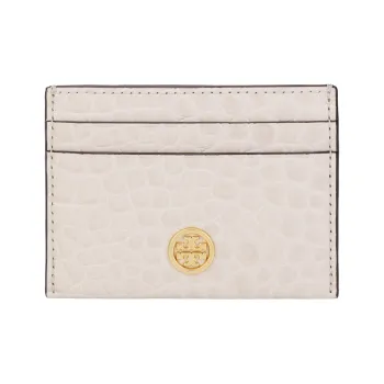 TORY BURCH Leather Card Holder Women's White