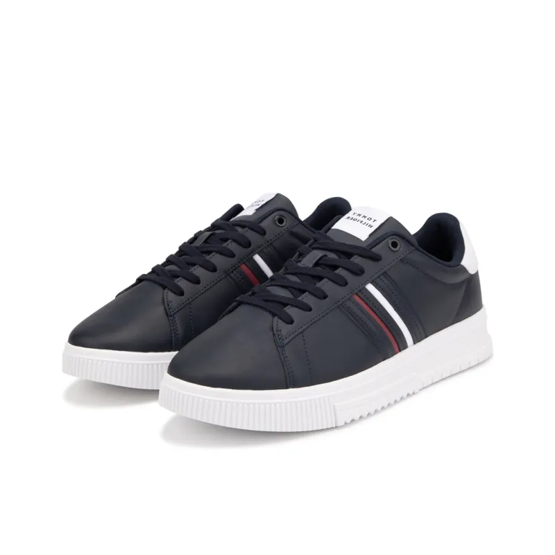 Tommy Hilfiger Leather Logo debossed Sneakers-7