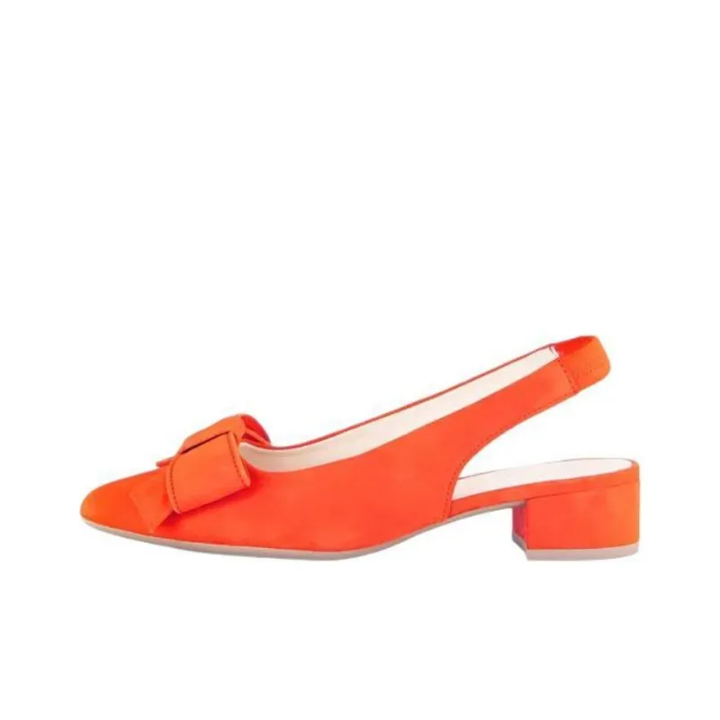 Gabor Fashion Chunky Heel High Heels Women's Orange-0