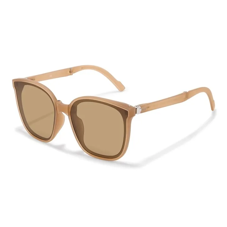 Sagawa TR/Memory Plastic Round Sunglasses Unisex-2