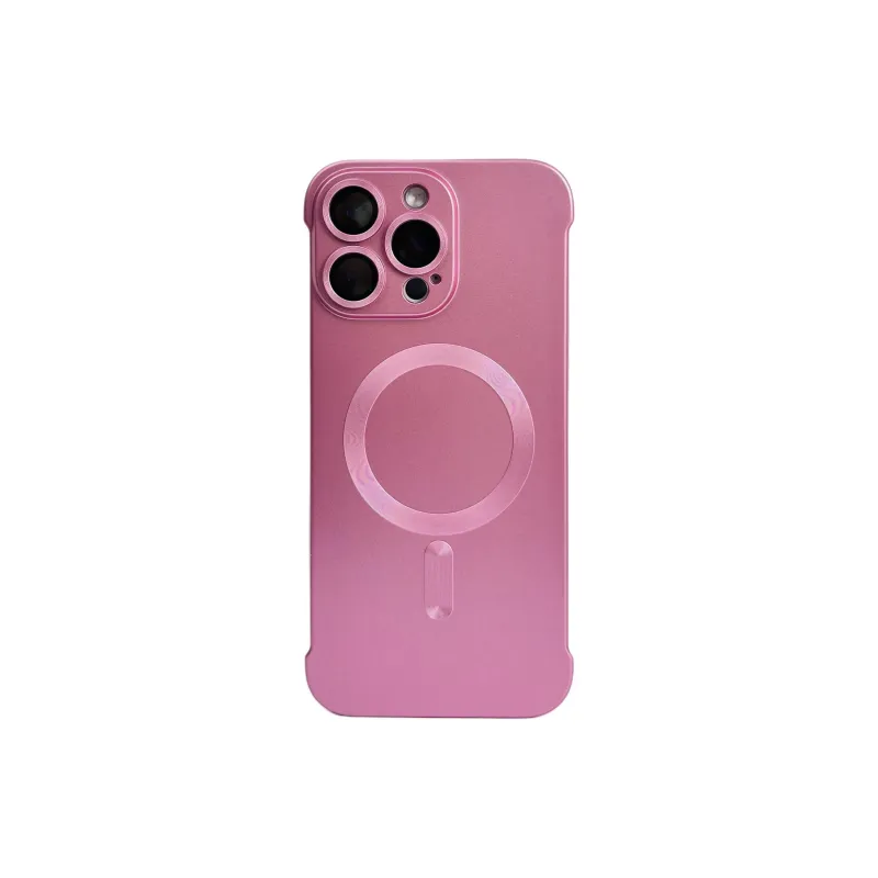 Wei Xin Acrylic Material Magnetic Bezel less Phone Cases Compatible With IPhone 16/15 Pro Max/Apple 13/14 Pro/Max-24