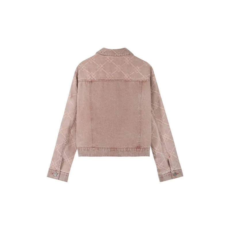 MISHOW Denim Jacket Women's Pink-1