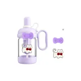 Purple+Silicone Bowknot+Kitten Acrylic