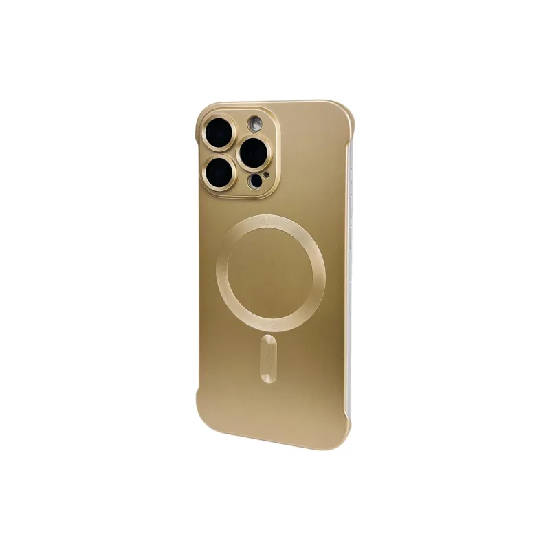 Wei Xin Acrylic Material Magnetic Bezel less Phone Cases Compatible With IPhone 16/15 Pro Max/Apple 13/14 Pro/Max-2