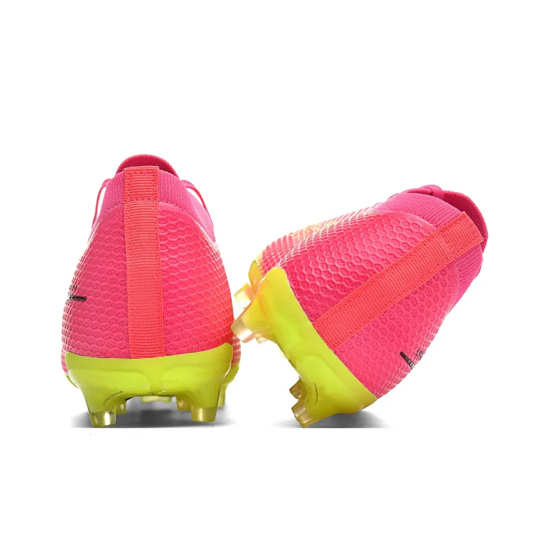 LARA STAR FG Rubber Long Studs Durable Cushioning Soccer Shoes Unisex-4