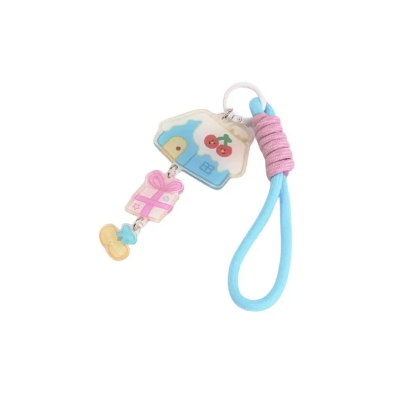 VANWALK Acrylic Charm Bag Accessory Women's Blue/Pink/Yellow-0