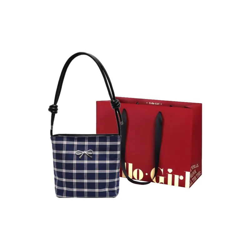 GOX Oxford Shoulder Bag Regular Women's Blue-6