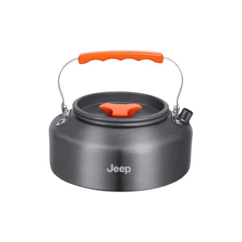 Jeep Outdoor Water Equipment 1.6L Camping Aluminum Alloy 17.5*8.5cm