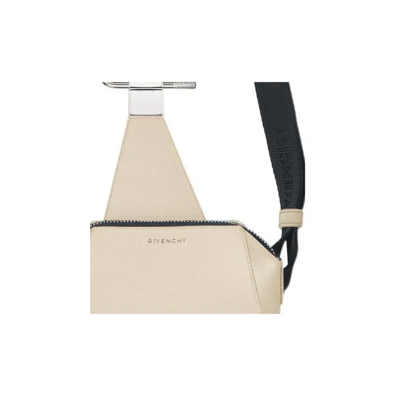 GIVENCHY Antigona Cow Leather Shoulder Bag Crossbody Bag Mini Men's Light Brown-4