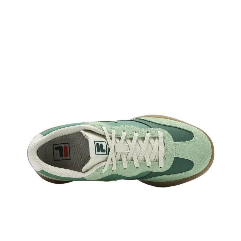 FILA PENGUIN Shoes Anti Slip Wear Resistant Low Top Skateboard Shoes Women's Green-2