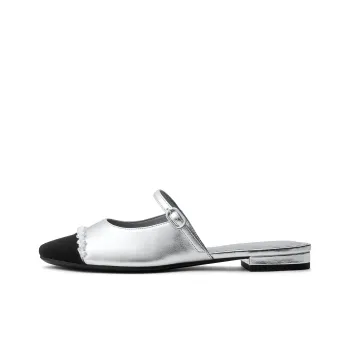 CHARLES&KEITH Composite Sole Slip Resistant Closed Toe Slippers 1.6cm Women's