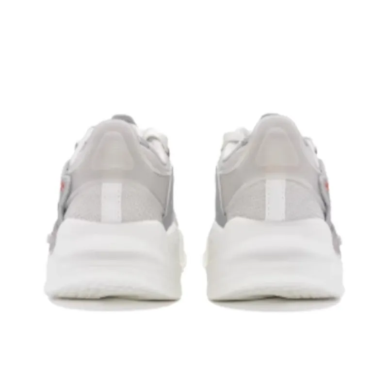 XTEP Yuan Qi Breathable And Wear-resistant Low-Top Casual Shoes Women's White Gray-4
