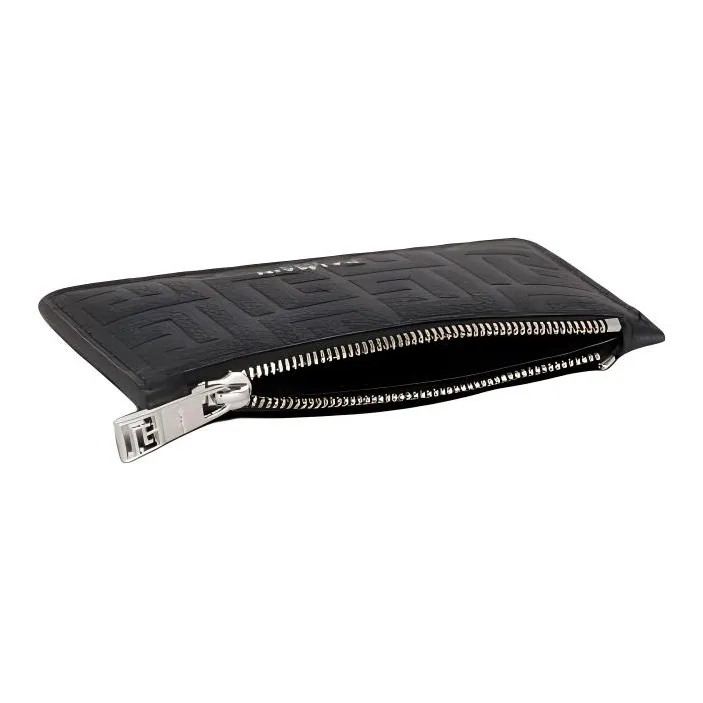 BALMAIN Monogram Embossed Zipped Cardholder-1