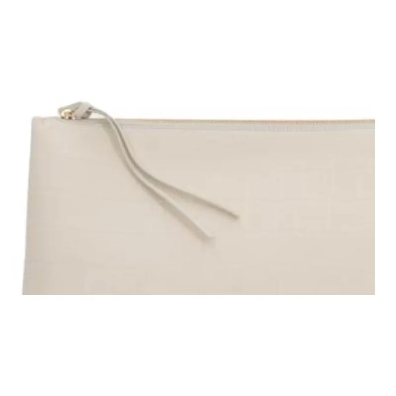 JIL SANDER Leather Patchwork Calfskin Shoulder Bag Regular Women's White-5