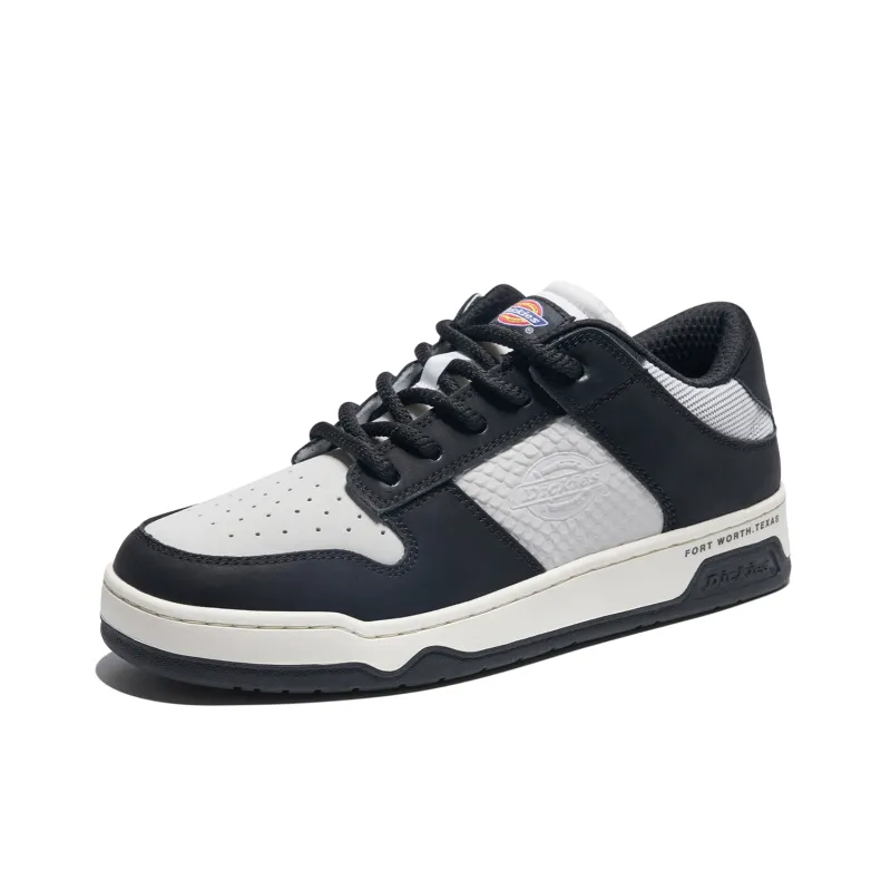 Dickies Anti-Slip Wear-Resistant Low-Top Skateboard Shoes Men's Black White-1