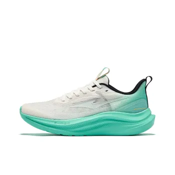 Erke Anti Slip And Wear Resistant Breathable Low Top Casual Running Shoes Men's Microcrystalline White Jade Azurite