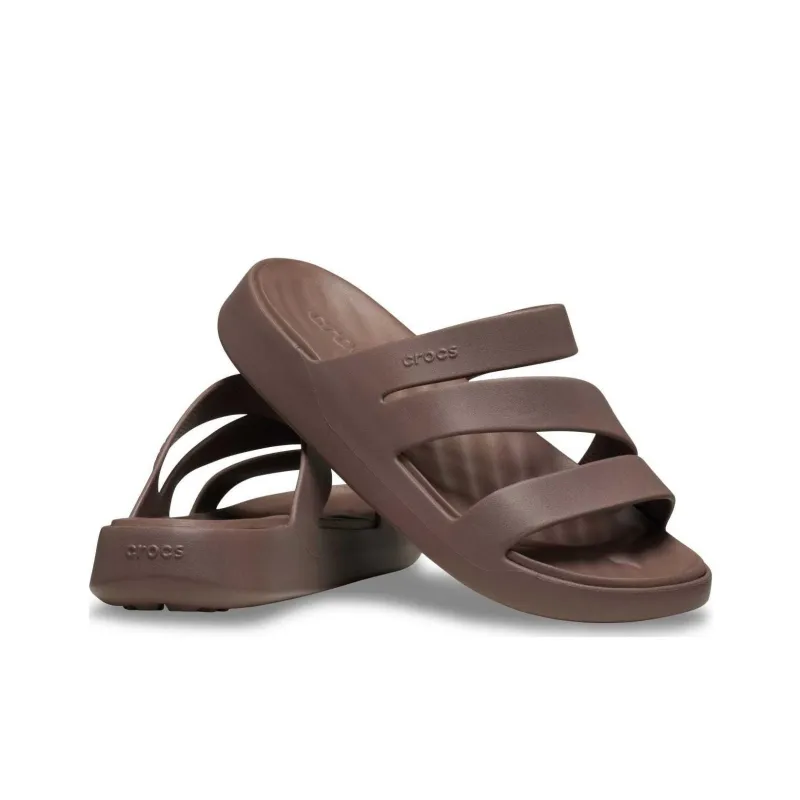 Crocs Slip Resistant Slide Slippers Women's Brown-2